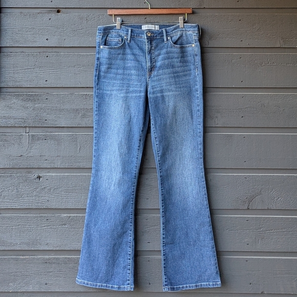 NWT Vintage America Medium Wash Stretch Denim Boot Cut Blue Jeans Size 12 - Picture 9 of 9